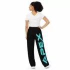 Woman wearing black Apex Interstellar Transport Wide-leg Pants back view